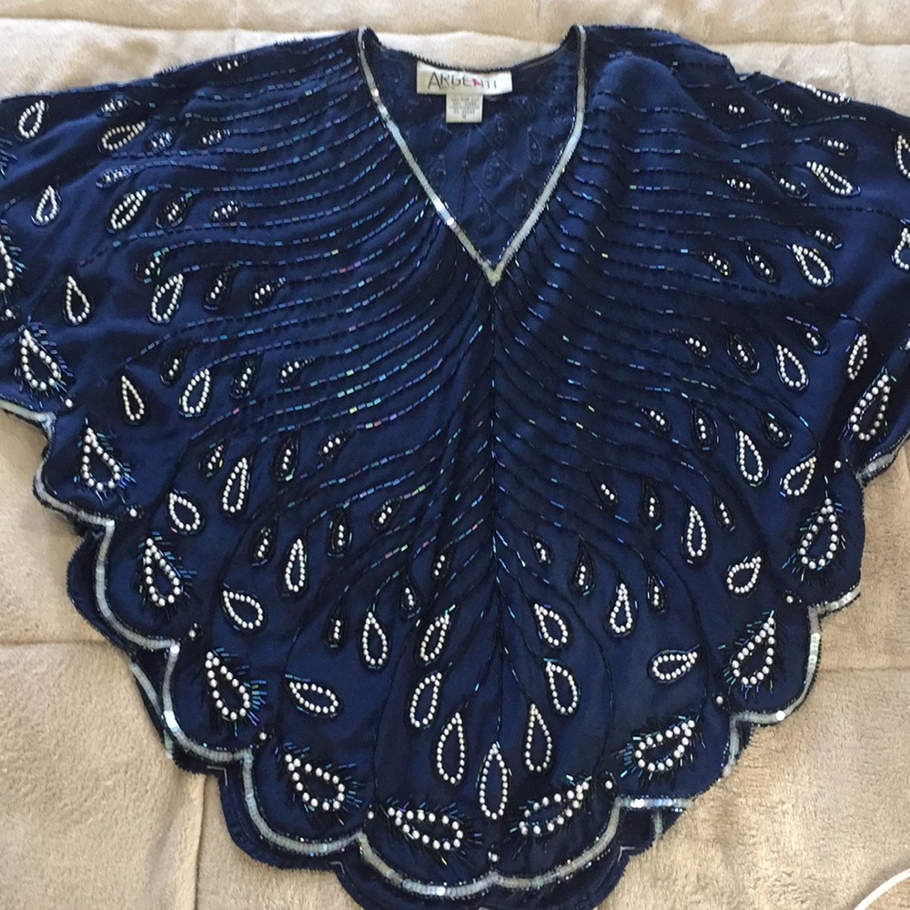 Goddess Boho Festival Hippie Vintage Beaded Top